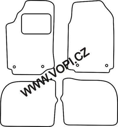 Autokoberce Audi A6/100 199 - 04/1997 Carfit (202)